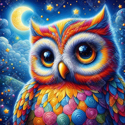 Rainbow Owl by Theresa Raymer