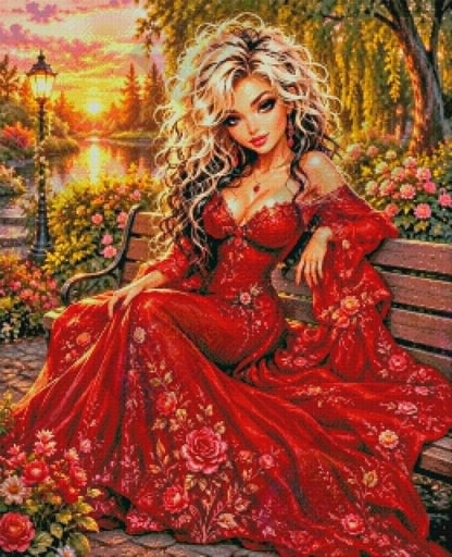 Red Garden Reverie by M.E. Divine Arts (90 Colors)