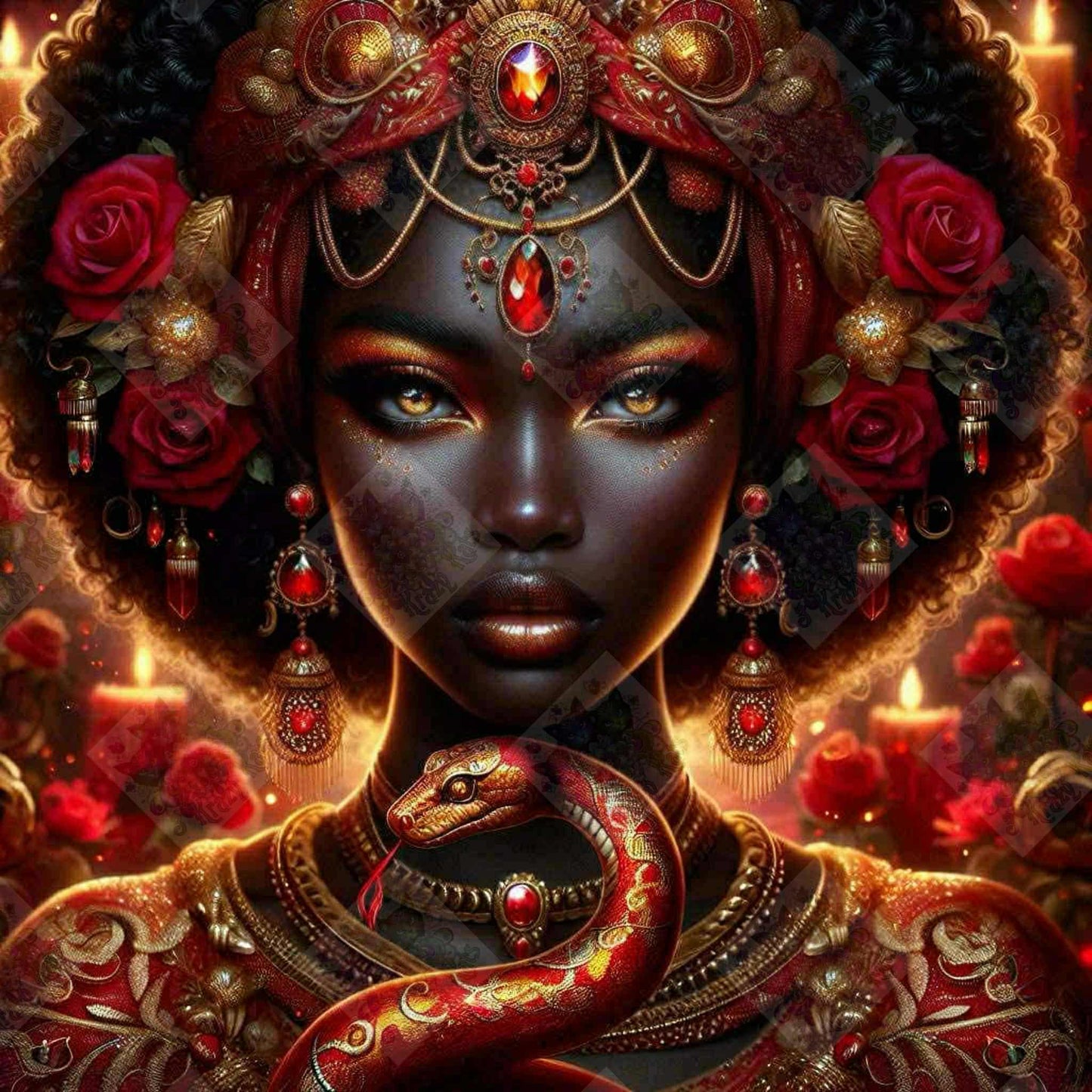 Ruby Queen Of The Serpents by Stellar Designz