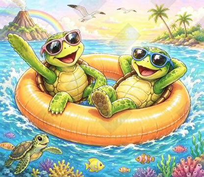 Shell Yeah, It's Paradise! by Theresa Raymer (90 Colors)