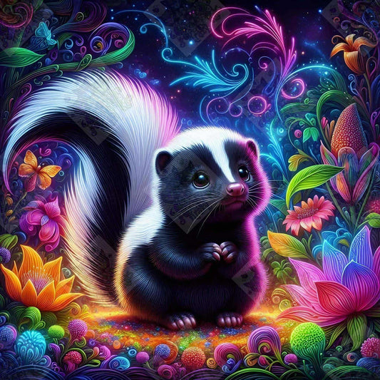 Skunkling Of The Dream Garden by Theresa Raymer