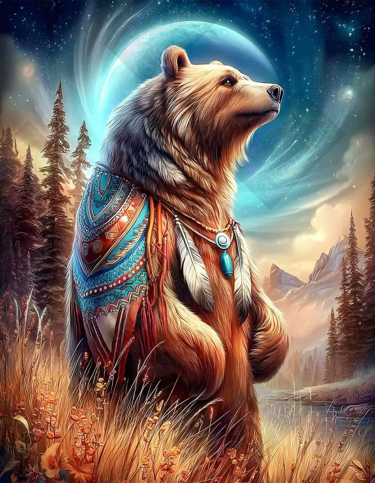 Spirit Beneath The Blue Moon by ChrisP Designs (Starting At 90 Colors)