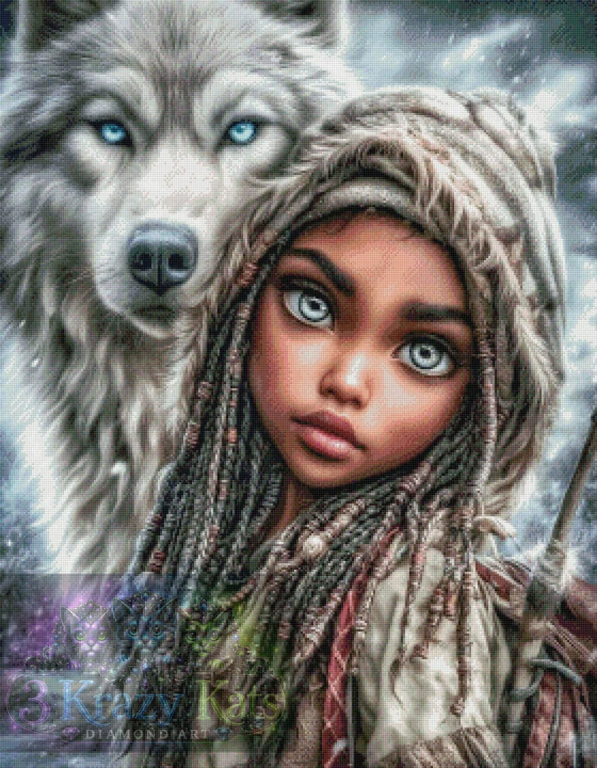 Spirit of the Winter Wolf by ChrisP Designs (Starting At 85 Colors)