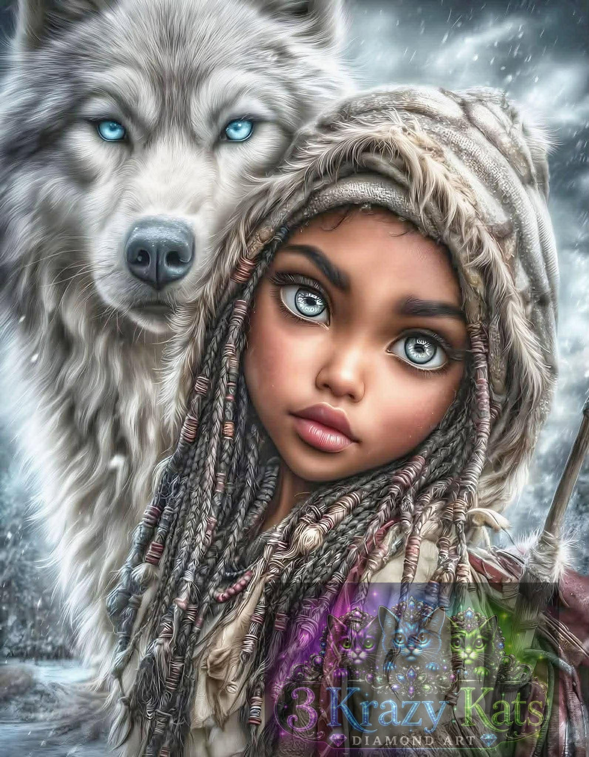 Spirit of the Winter Wolf by ChrisP Designs (Starting At 85 Colors)