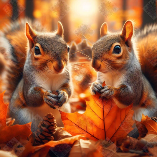 Squirrel Shenanigans by M.E. Divine Arts