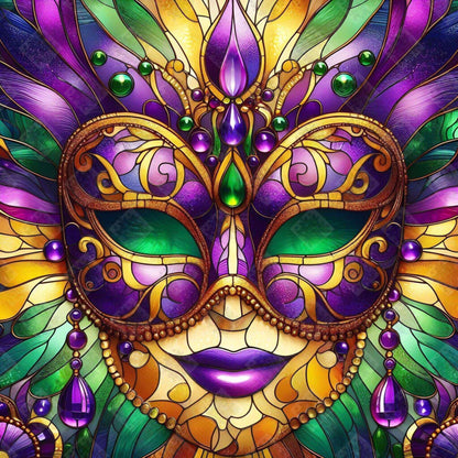 Stained Glass Mask by M.E. Divine Arts