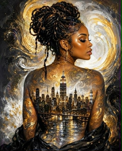 The City She Carries by M.E. Divine Arts (90 Colors)