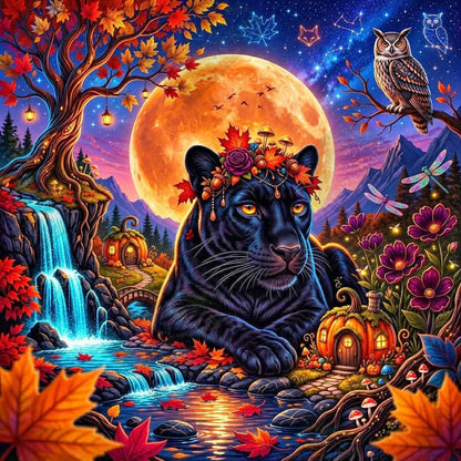 The Midnight Panther Of Autumn Dreams by Stellar Designz (Starting At 90 Colors)