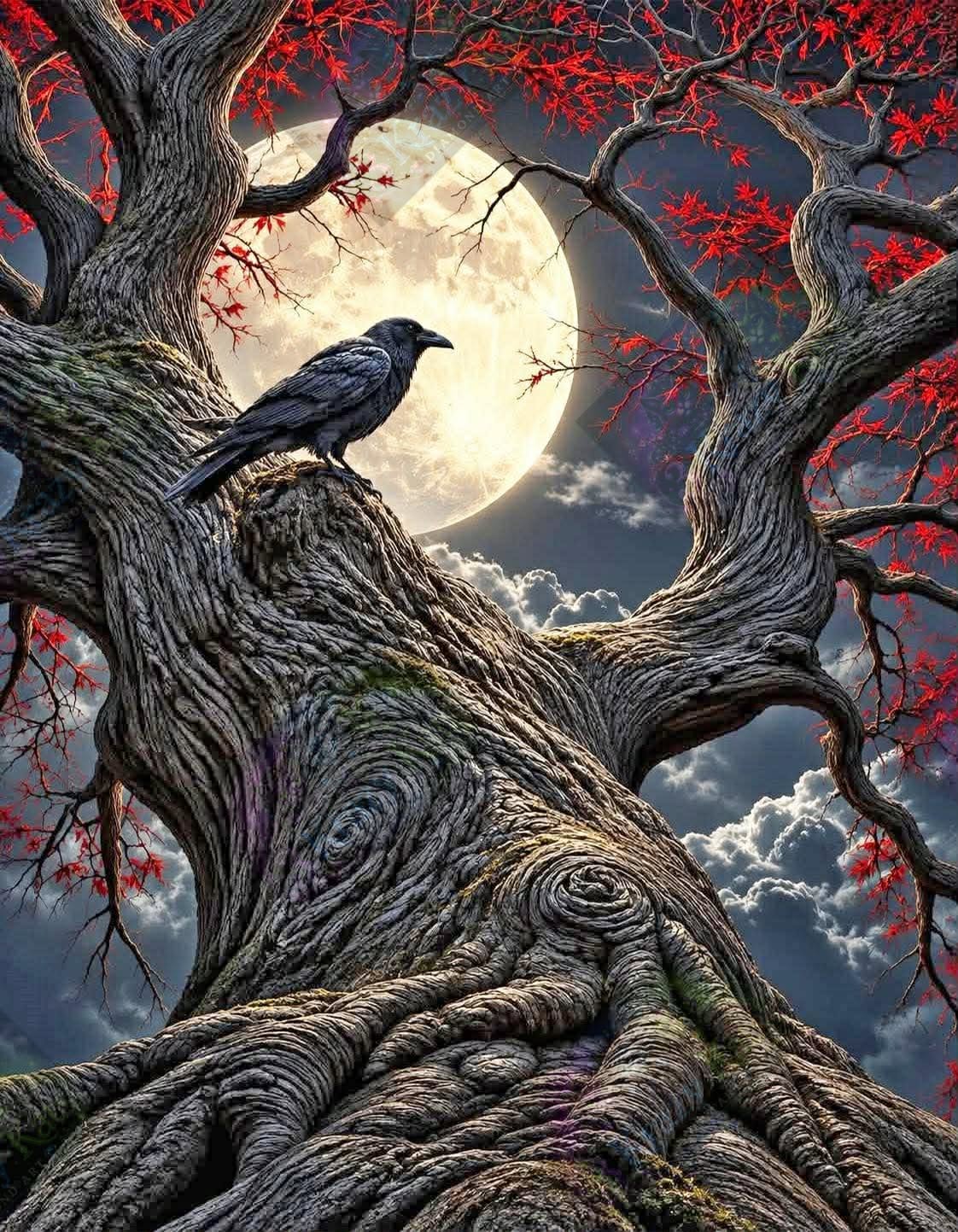 The Raven's Midnight Vigil by ChrisP Designs (Starting At 90 Colors)