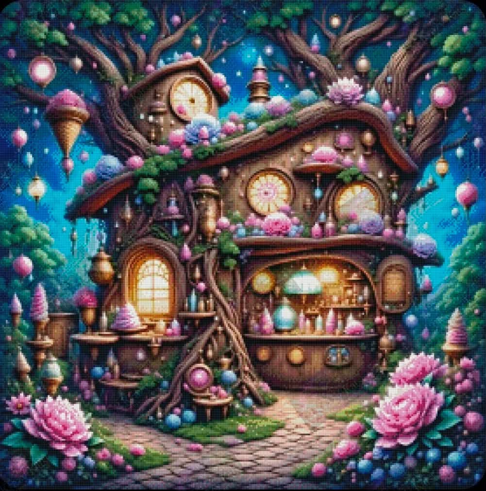 The Enchanted Apothecary Treehouse by Cindy Emery (Starting At 90 Colors)