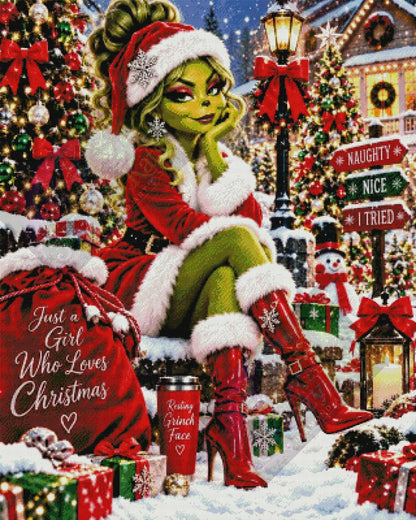 Too Glam To Give A Grinch (Red) by M.E. Divine Arts (Starting At 90 Colors)