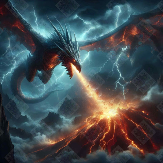 When Fire Devours The Mountain by Stellar Designz
