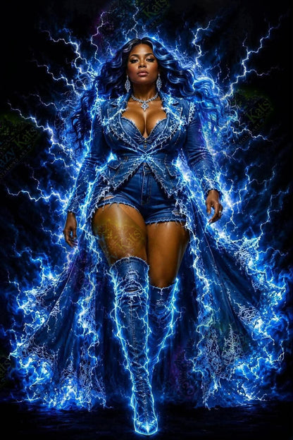 When Lightening Walks by M.E. Divine Arts (Starting At 70 Colors)