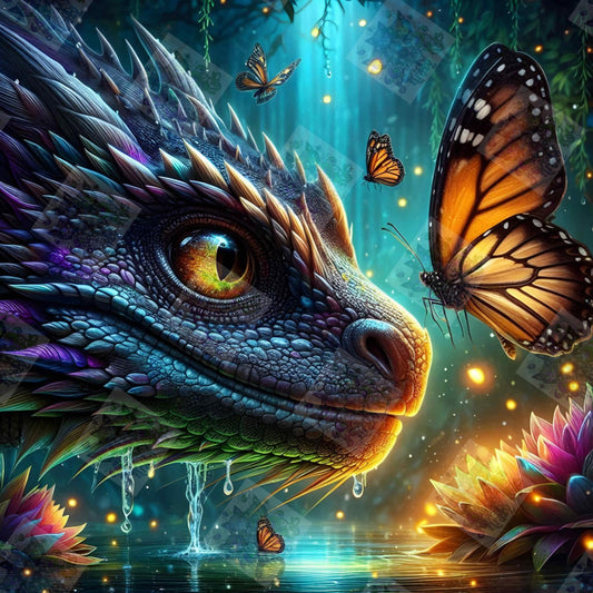 When The Wings Meet The Scales by Taza Creations
