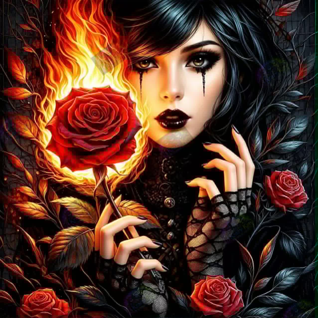 Where Fire Learns To Bloom by Taza Creations (Starting At 65 Colors)