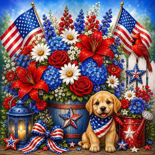 Where Liberty Blossoms by Theresa Raymer (Starting At 80 Colors)