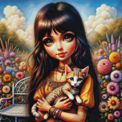 Whiskers In The Wildflowers by Cindy Emery (Starting At 90 Colors)