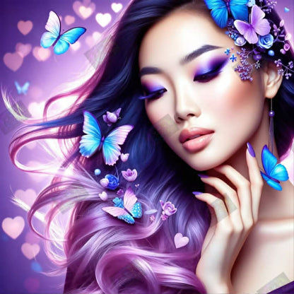 Whispers In Violet Wings by M.E. Divine Arts (Starting At 65 Colors)