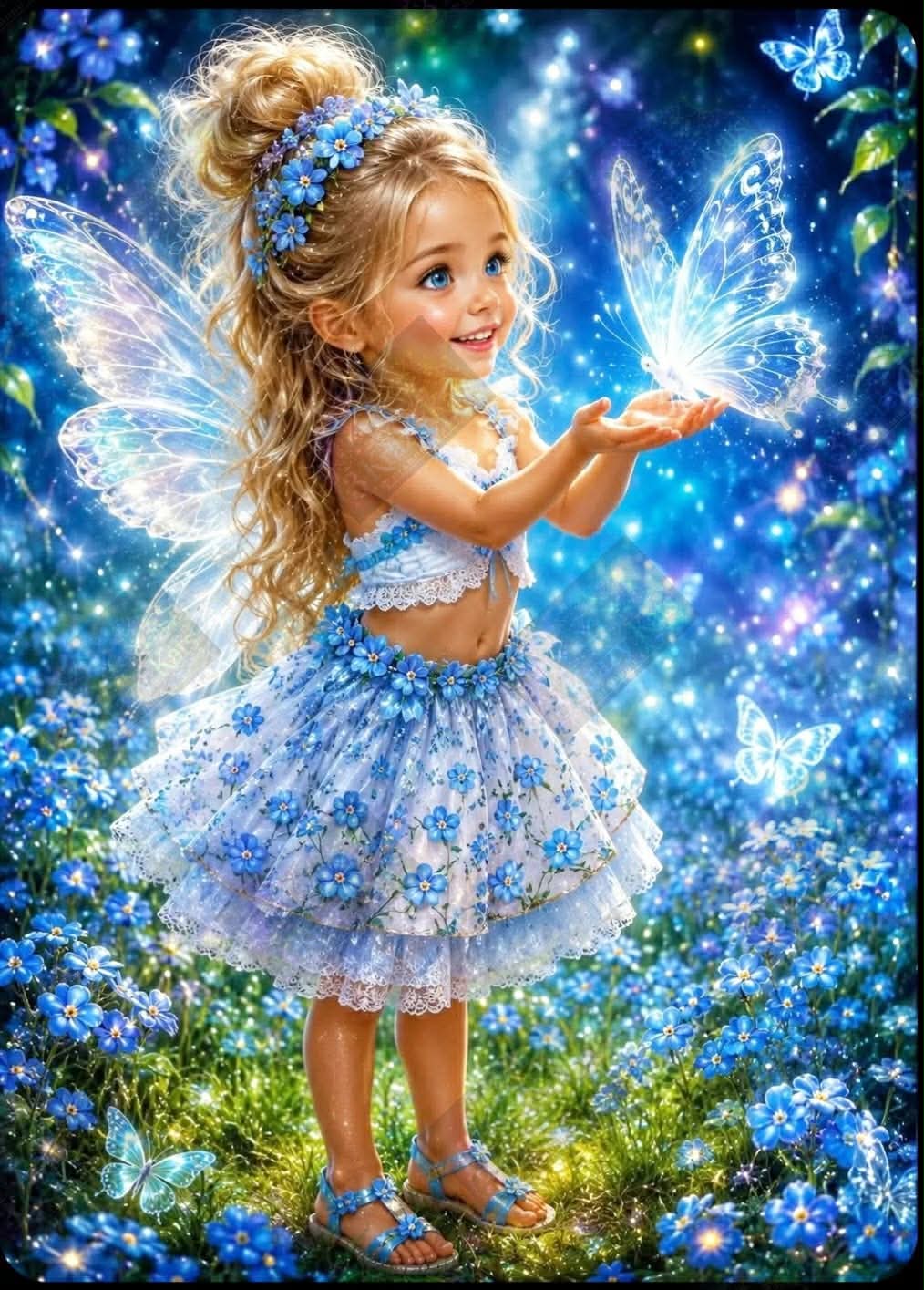 Whispers Of The Bluebell Fairies by M.E. Divine Arts (Starting At 90 Colors)