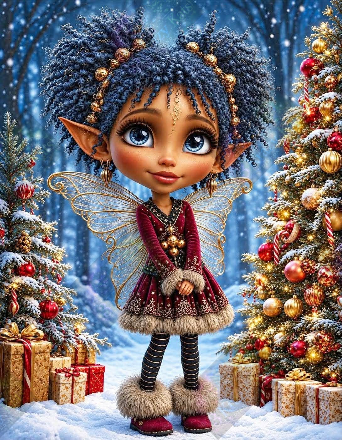 Winter's Little Sugarplum Fairy by ChrisP Designs (Starting At 90 Colors)