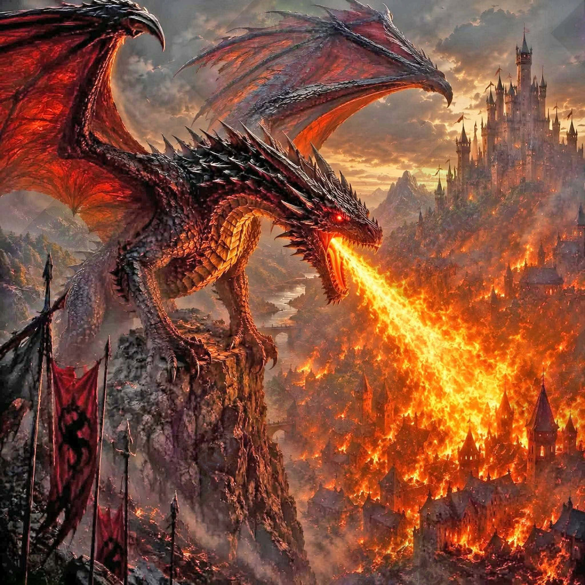 Wrath Of The Dragon by Stellar Designz (Starting At 85 Colors)